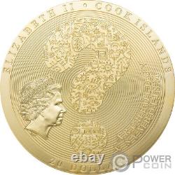 DENDERA Gilded Archeology Symbolism 3 Oz Silver Coin 20$ Cook Islands 2020