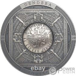 DENDERA Zodiac Archeology Symbolism 3 Oz Silver Coin 20$ Cook Islands 2020