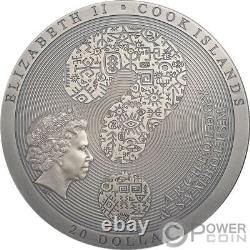 DENDERA Zodiac Archeology Symbolism 3 Oz Silver Coin 20$ Cook Islands 2020