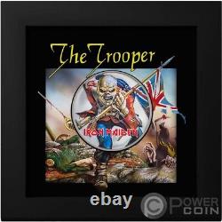 EDDIE THE TROOPER Iron Maiden 1 Oz Silver Coin 5$ Cook Islands 2023