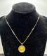 Elizabeth II 1990 Cook Islands 25 Dollar Gold Coin on a 14K Gold 20 Box Chain
