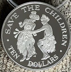 Elizabeth II 1990 Cook Islands Save The Children Ten Dollars