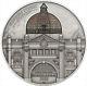 FLINDERS STREET STATION 2oz antiqued silver coin High Relief Cook Islands 2015