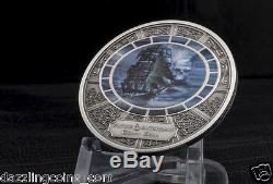 Flying Dutchmen Antique finish Silver Coin 2016 Cook Islands