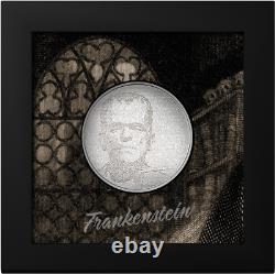 Frankenstein Typefaces 1 Oz Silver UHR Proof Coin, 2023 Cook Islands CIT#30409