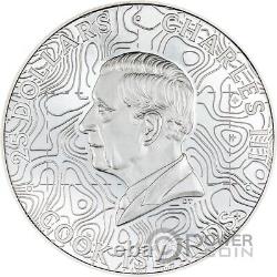 GRAND CANYON Topography 5 Oz Silver Coin 25$ Cook Islands 2023