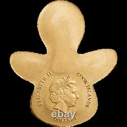 Golden Pacifier Cook Islands 0,5 g Goldmünze 9999 AU coin with COA & BOX