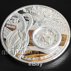 Great Deserts JUDAEA 1oz Silver Coin with Israel HOLY LAND SAND 2015 Cook Islands