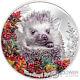 HEDGEHOG Woodland Spirit 1 Oz Silver Coin 500 Togrog Mongolia 2021