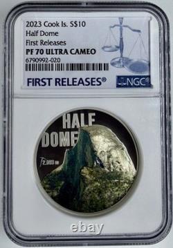 Half Dome 2023 Cook Islands $10 Silver Coin NGC PF70 Ultra Cameo First Releases