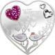 Happy Valentines Day Silver Hearts Proof Silver Coin 5$ Cook Islands 2021