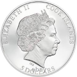 IN MEMORIAM QUEEN ELIZABETH II 2022 1 oz Pure Silver Proof Coin Cook Islands