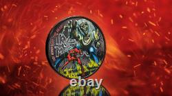 IRON MAIDEN 1oz Silver Coin The Number Of The Beast 2022 COOK ISLANDS $5 Dollars