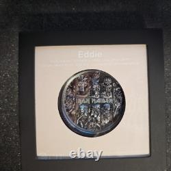 IRON MAIDEN 2024 Cook Islands 3 Oz Silver Coin Eddie Black