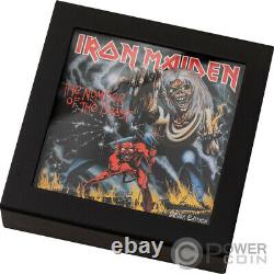 IRON MAIDEN The Number Of The Beast 1 Oz Silver Coin 5$ Cook Islands 2022