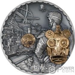 JET PACK Steampunk 1 Kg Kilo Edition Silver Coin 100$ Cook Islands 2023