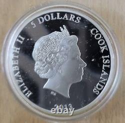 JVP 2013 Cook Islands Cartoon Soyuzmultfilm Puk! Puk! 1oz Proof Silver Coin