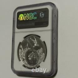 Kansas Buffalo US State Animals MS 70 NGC Coin 1 Troy Oz. 999 Fine Silver Round