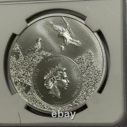 Kansas Buffalo US State Animals MS 70 NGC Coin 1 Troy Oz. 999 Fine Silver Round