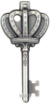 Key To My Kingdom 2023 Cook Is $5 1 Oz. 999 Silver Key Shape NGC MS 70 Antiqued