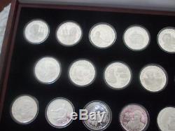 Konvolut Sammlung 500 Jahre Amerika Silber 20 x 50 Dollar Cook Islands