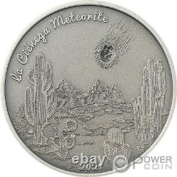 LA CIÉNEGA Meteorite Impacts 1 Oz Silver Coin 5$ Cook Islands 2021