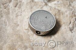 LA CIÉNEGA Meteorite Impacts 1 Oz Silver Coin 5$ Cook Islands 2021