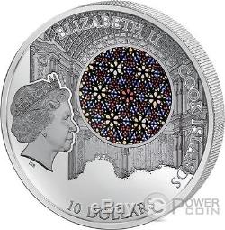LA SEU Cathedral Palma Windows Of Heaven Silver Coin 10$ Cook Islands 2016