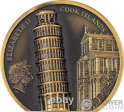 LEANING TOWER OF PISA 1 Oz Gold Coin 250$ Cook Islands 2022