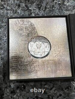 LEGACY OF THE PHARAOHS PROOF ULTRA HIGH RELIEF 1 oz. Silver Cook Islands 2022
