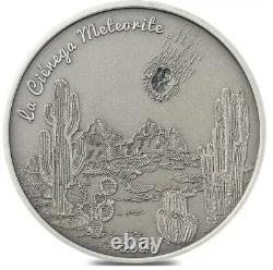 La Cienega Meteorite Coin Cook Islands. 999 Fine 1 oz Silver 2021