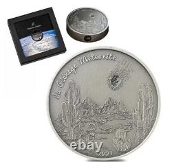 La Cienega Meteorite Coin Cook Islands. 999 Fine 1 oz Silver 2021