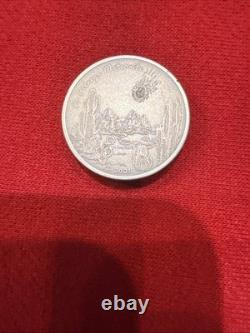La Cienega Meteorite Coin Cook Islands. 999 Fine 1 oz Silver 2021