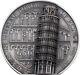 Leaning tower of Pisa 5 oz silver coin antiqued Cook Islands 2022