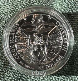 Legacy Eagle 2024 Unity Strength Charles III Cook Islands $25 5oz Silver Coin