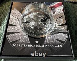 Legacy Eagle 2024 Unity Strength Charles III Cook Islands $25 5oz Silver Coin