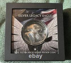 Legacy Eagle 2024 Unity Strength Charles III Cook Islands $25 5oz Silver Coin