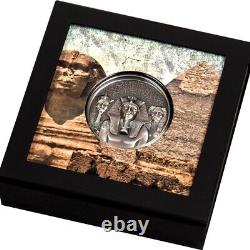 Legacy of Pharaohs 3 oz silver coin antiqued CI 2022