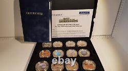 (Lot 601) The Age Of The Dinosaurs Full Coin Collection. Gold plated. 2318/ 4950