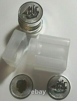 Lot of 20 2021 Cook Islands 1/10 oz Silver Bounty Coin Mint tube