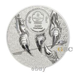 MAJESTIC EAGLE 500 Togrog silver coin Mongolia 2020