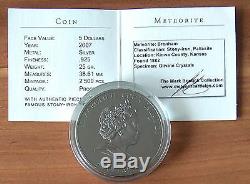 Meteorite Brenham 5$ Cook Islands 2007 + Box