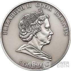METEORITE HAH 280 5$ Silver Coin Cook Islands 2010