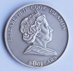 METEORITE HAH 280 5$ Silver Coin Cook Islands 2010, Low mintage
