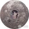 MOON EARTH SATELLITE Meteorites 3 Oz Silver Coin 20$ Cook Islands 2017
