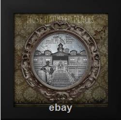 MOST HAUNTED PLACES THE STANLEY 2023 $10 2 oz Silver Cook Islands The Shining