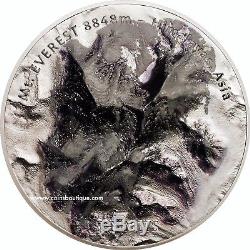 MT. EVEREST 5 oz ULTRA HIGH RELIEF silver coin Cook Islands 2017