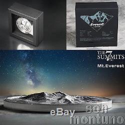 MT EVEREST The Seven Summits 5oz High Relief Silver Coin 2017 COOK ISLANDS $25