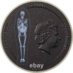 MUMMY X-RAY 2022 $5 1 oz Pure Silver Smartminting Coin Cook Islands CIT