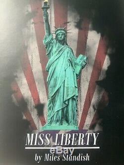 Miss Liberty 1oz Silver Coin High-Relief PF 70 Colorized a Miles Standish Design